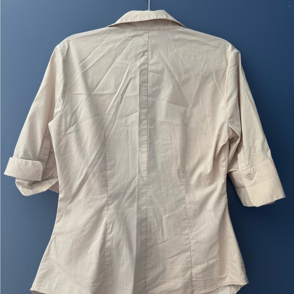 New York & Company Light Tan Shirt - Picture 2 of 3